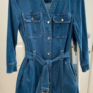 White House Black Market Jean button up dress.